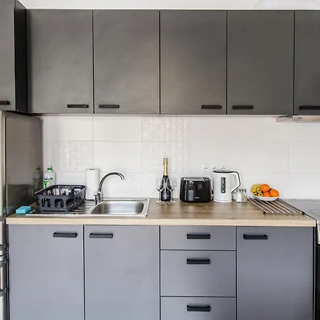 Black Apartment- Modern In The Center! Wroclaw